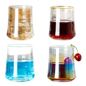  305ML Simplu Colorate de Cristal Clar de Sticlă Cana de Apa Whiskey Pahar de Suc Rece de Băut Cocktail-uri Cupa Acasa