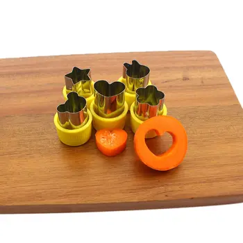  5 Buc legumetăiare Forme Set de BRICOLAJ Cookie Cutter Floare pentru Copii în Formă Tratează Mâncarea de Tăiere de Fructe Mucegai Accesorii de Bucatarie