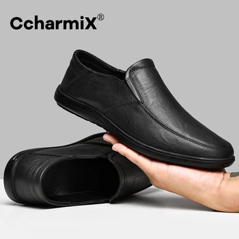  Barbati din piele Pantofi de Lux Trendy Casual Slip pe Formală Mocasini Barbati Mocasini italiană Negru de sex Masculin de Conducere Pantofi Adidași