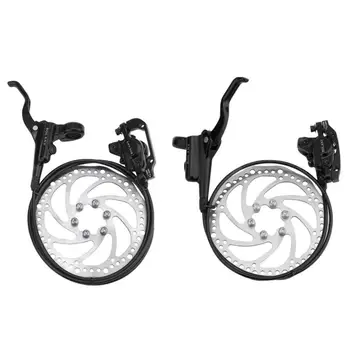  Frana Disc hidraulic Set pentru Biciclete de Munte, Biciclete de Frână Disc Kit cu Rotoare de 160mm, din Față și din Spate Manete