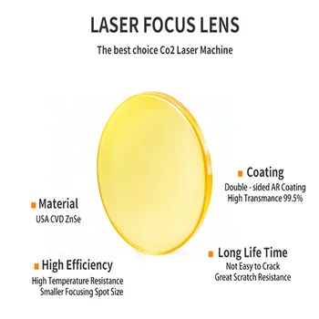  Importate ZnSe cu Laser Lentilă de Focalizare CO2 Tăiere Masina de Gravat Dia38.1 Optica Oglindă