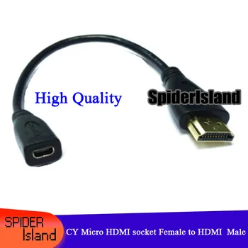  Noi, de Înaltă Calitate CY Micro H-D-M-am priză de sex Feminin la Masculin Cablu adaptor pentru Tabletă și Telefon Mobil 20cm