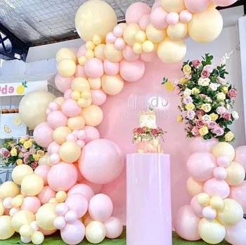  Nunta, Petrecere De Aniversare Decor Baloane Set Roz Balon Latex Lanț Combinație De Pachete Copil De Dus Acasă Fondul Decor