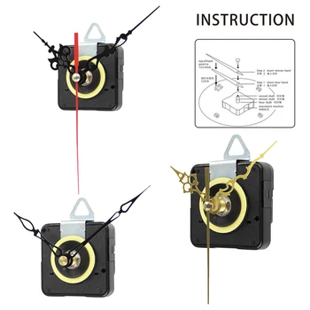  Tăcut Ceas de Perete Mare Cuarț Ceas Mecanism de deplasare Mâinile Ceas, Instrumentul de Reparare Kit Piese Set Ceas de Perete DIY Kit de Înlocuire